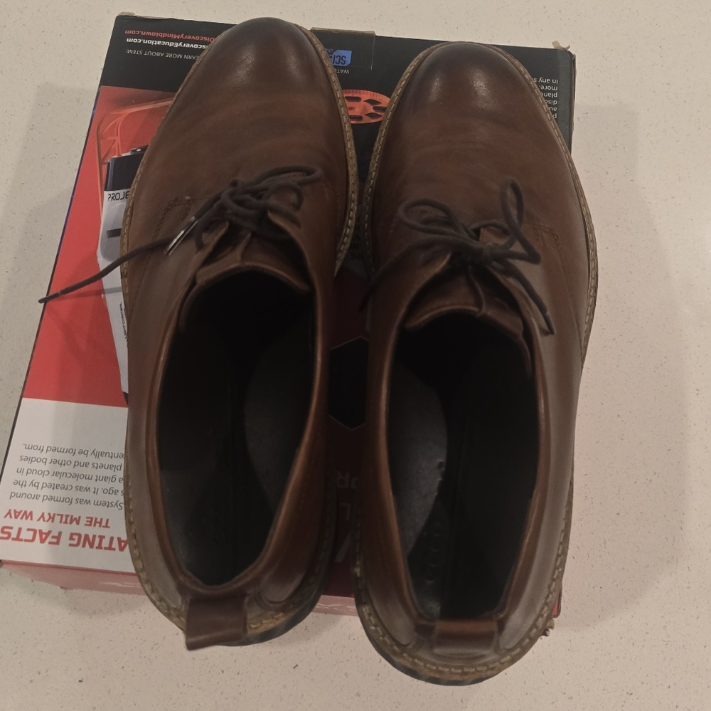 ECCO st.1 hybrid Men's Leather Derby Shoes 13 Church Work Dress Shoes - Picture 16 of 16